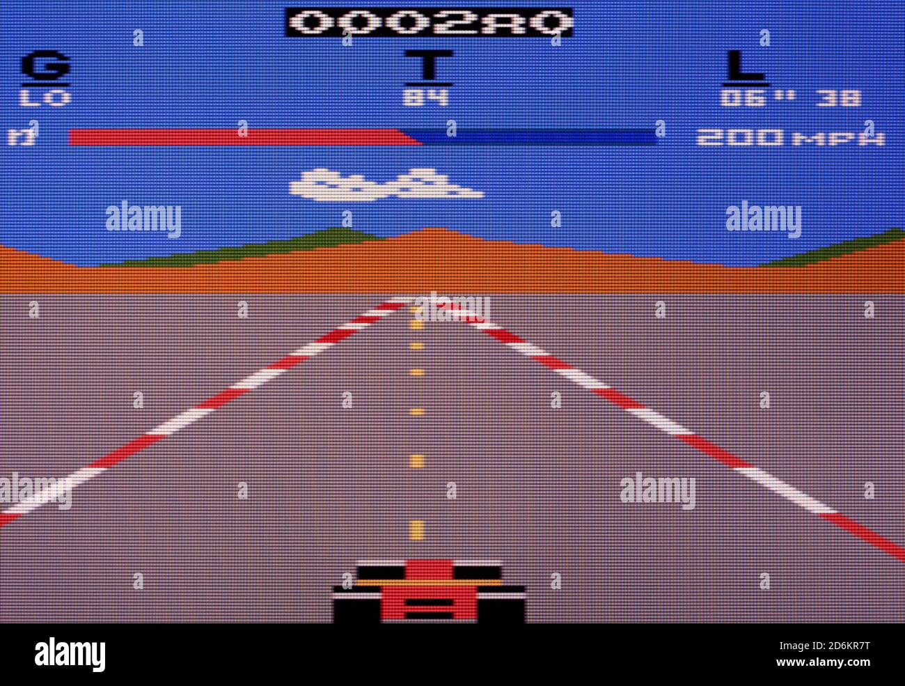 Pole position - Atari 2600 VCS Videogame - Editoriale solo Foto Stock
