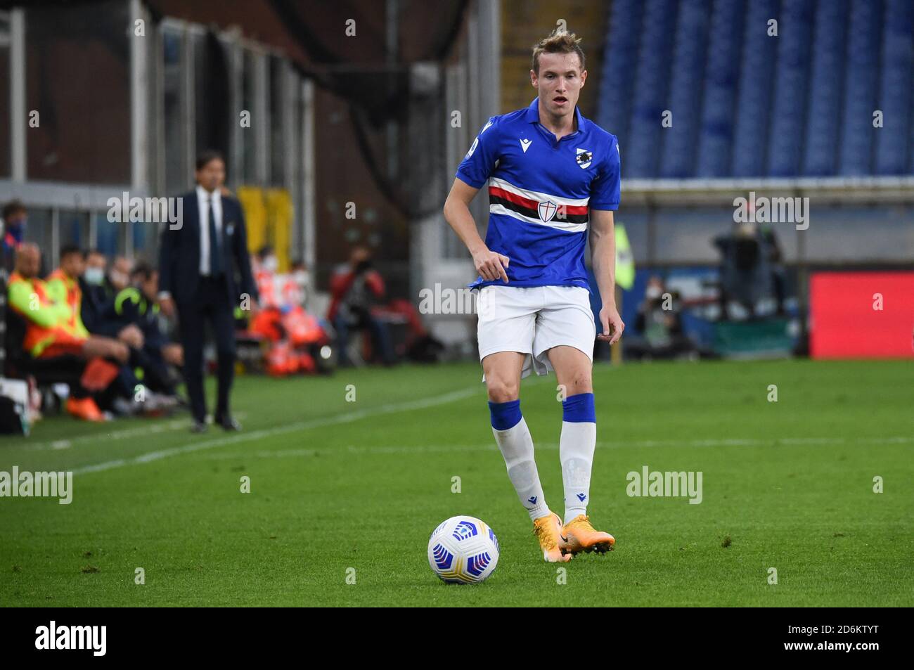 AKUB JANKTO (Sampdoria) durante Sampdoria vs SS Lazio , Calcio italiano Serie A Match, Genova, Italy, 17 Oct 2020 Credit: LM/Danilo Vigo Foto Stock