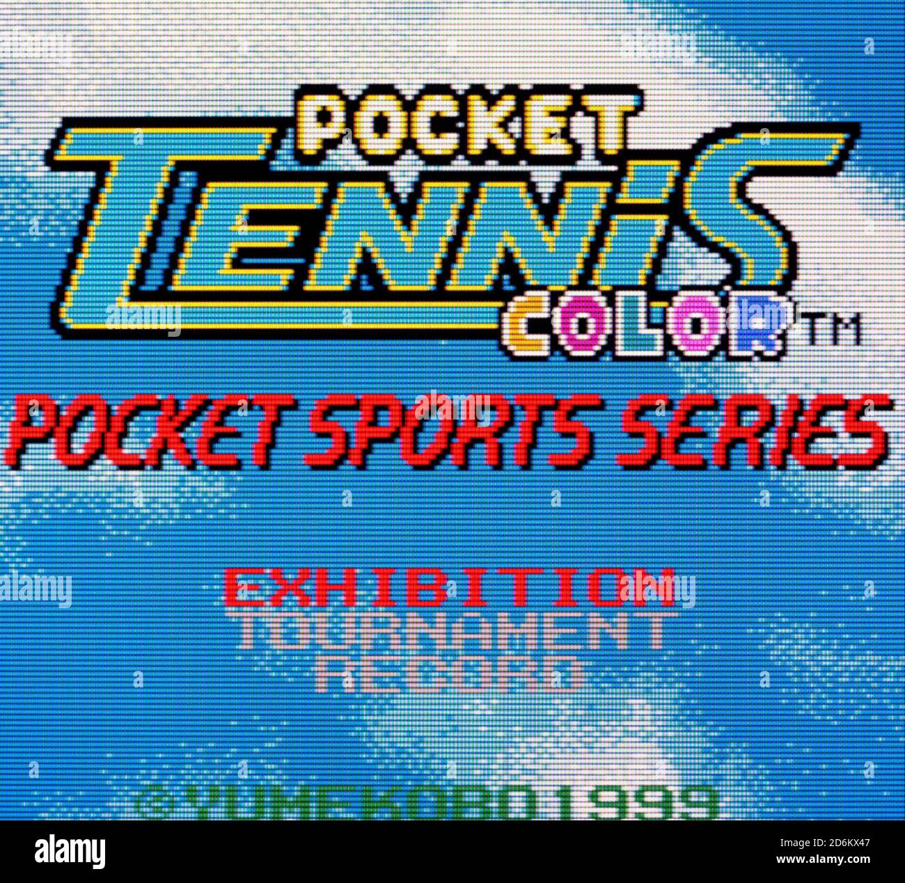 Pocket Tennis Color - Neo Geo Pocket Color Videogame - Solo per uso editoriale Foto Stock
