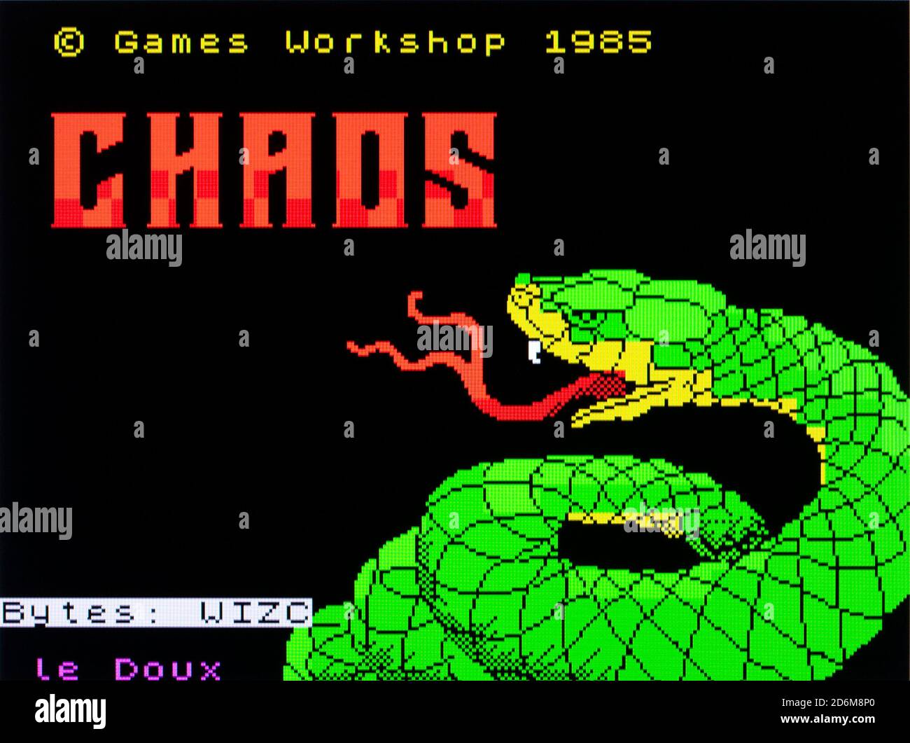 Chaos - Sinclair ZX Spectrum Videogioco - solo per uso editoriale Foto Stock