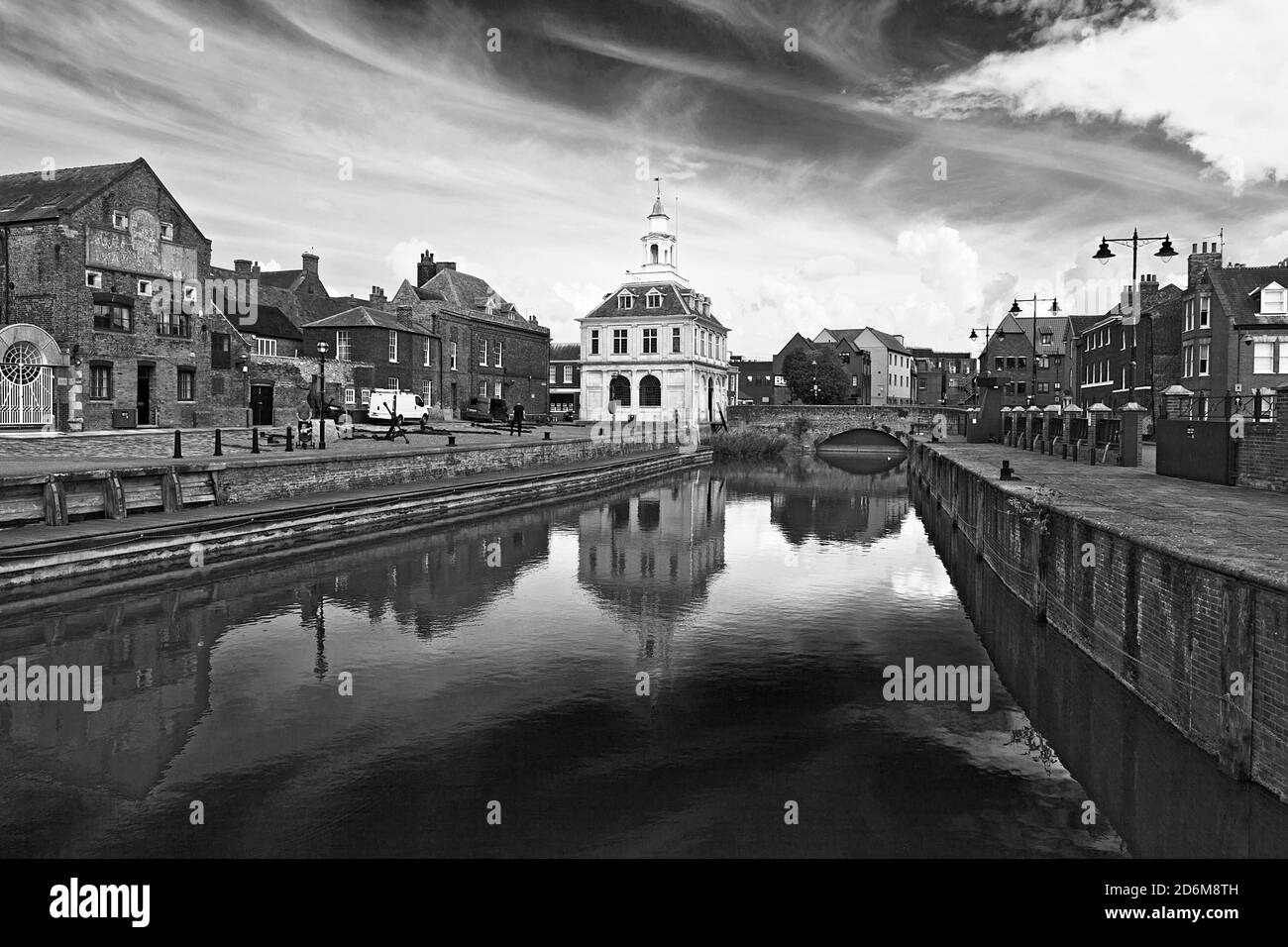 Dogana House su Purfleet Quay a Kings Lynn sulla costa di Norfolk, Regno Unito Foto Stock