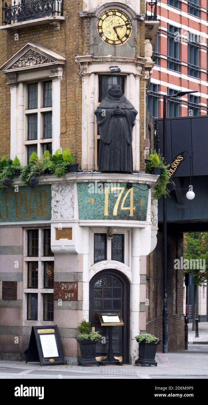 The Black Friar Pub, Londra Foto Stock