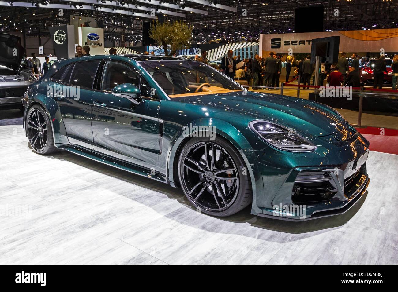 Porsche Panamera Grand GT di TechArt all'89° Salone Internazionale dell'Auto di Ginevra. Ginevra, Svizzera - 5 marzo 2019. Foto Stock