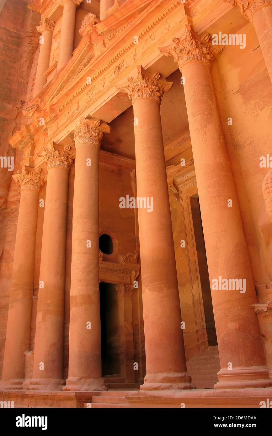 Il Tesoro, Petra, Giordania. Foto Stock