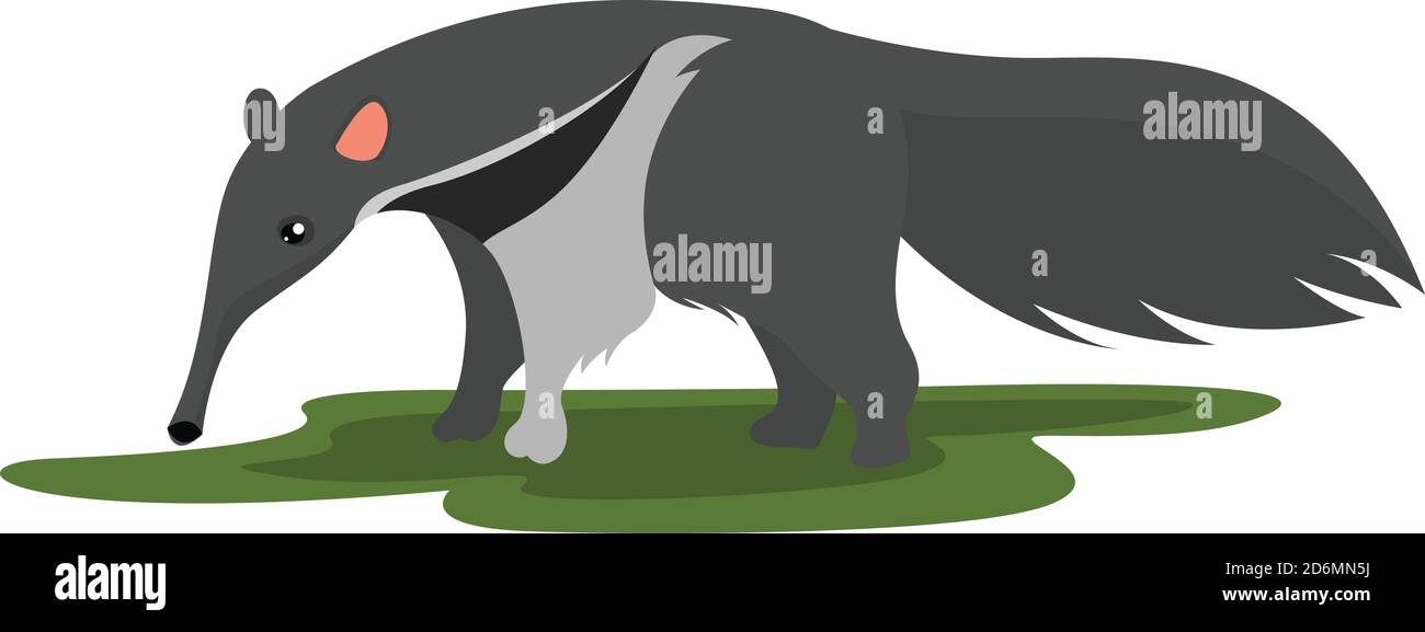 Formatrice grigia, illustrazione, vettore su sfondo bianco Illustrazione Vettoriale