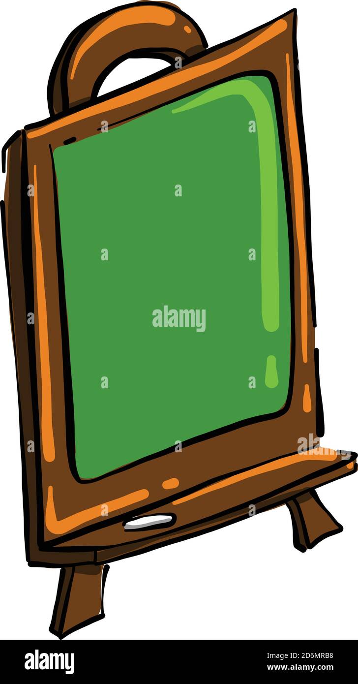 Scheda scolastica, illustrazione, vettore su sfondo bianco Illustrazione Vettoriale