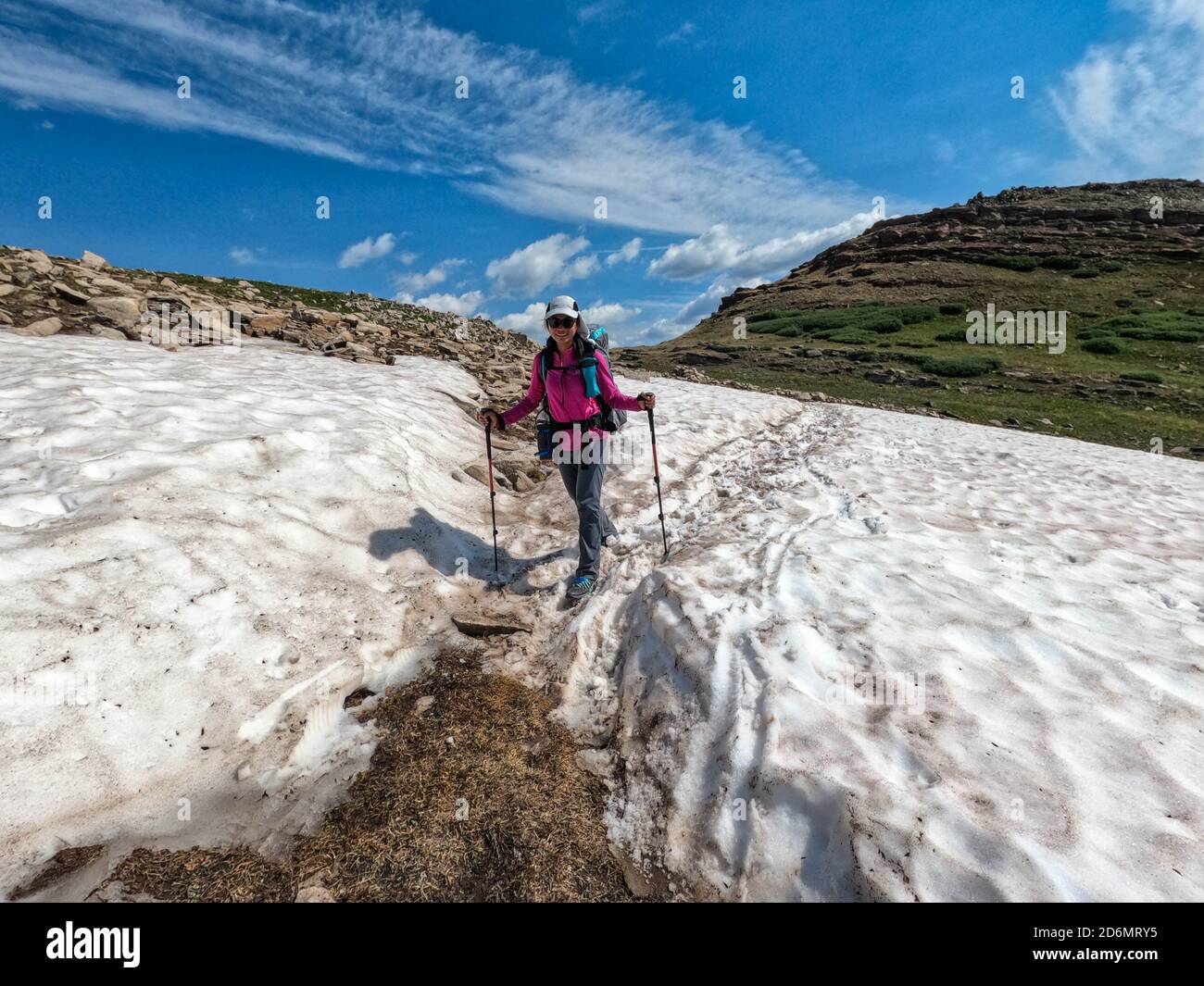 Trekking sul 485 Mile Colorado Trail, Colorado Foto Stock