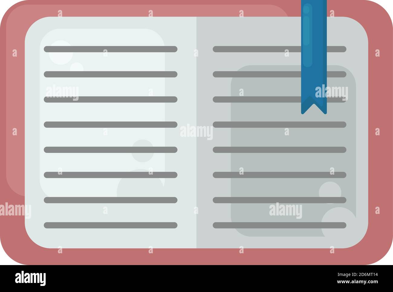 Libro vuoto, illustrazione, vettore su sfondo bianco Illustrazione Vettoriale