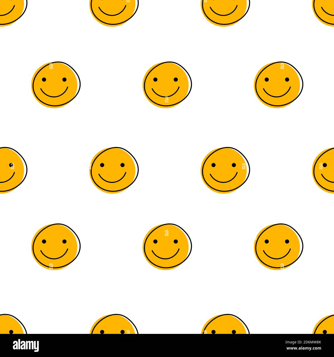 Volti divertenti con un motivo sorrisi senza cuciture per il giorno degli sciocchi di aprile Illustrazione Vettoriale