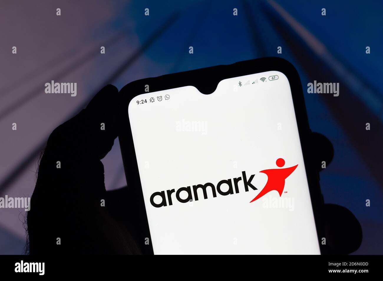 Brasile. 11 Ott 2020. In questa illustrazione fotografica viene visualizzato il logo di Aramark Corporation sullo smartphone. Credit: Rafael Henrique/SOPA Images/ZUMA Wire/Alamy Live News Foto Stock