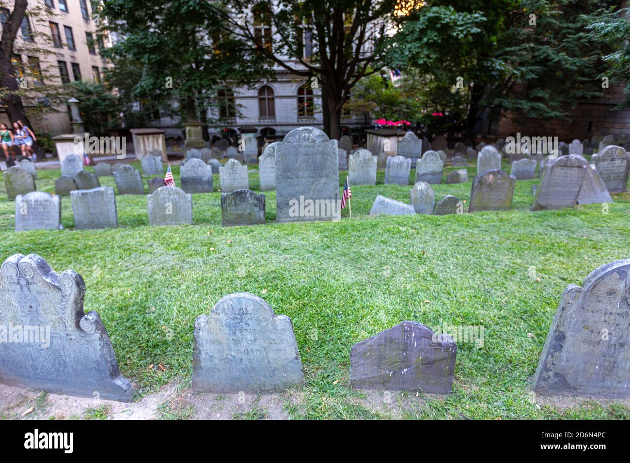Granary Burying Ground, Boston, Massachusetts, USA Foto Stock
