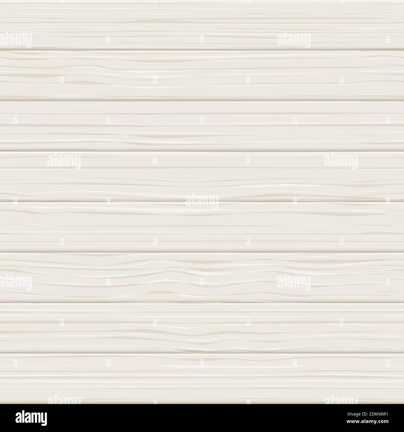 Texture realistica senza cuciture in legno bianco. Legno chiaro assi vettore sfondo. Illustrazione della tavola da tavolo o della superficie del pavimento. Illustrazione Vettoriale