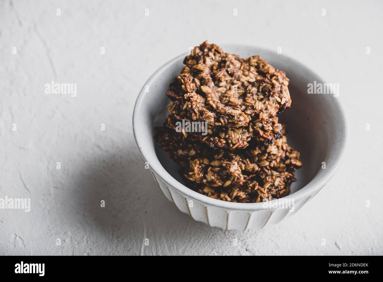 Biscotti alla banana e farinata d'avena Foto Stock