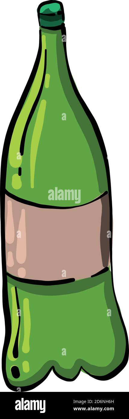 Acqua minerale, illustrazione, vettore su sfondo bianco Illustrazione Vettoriale