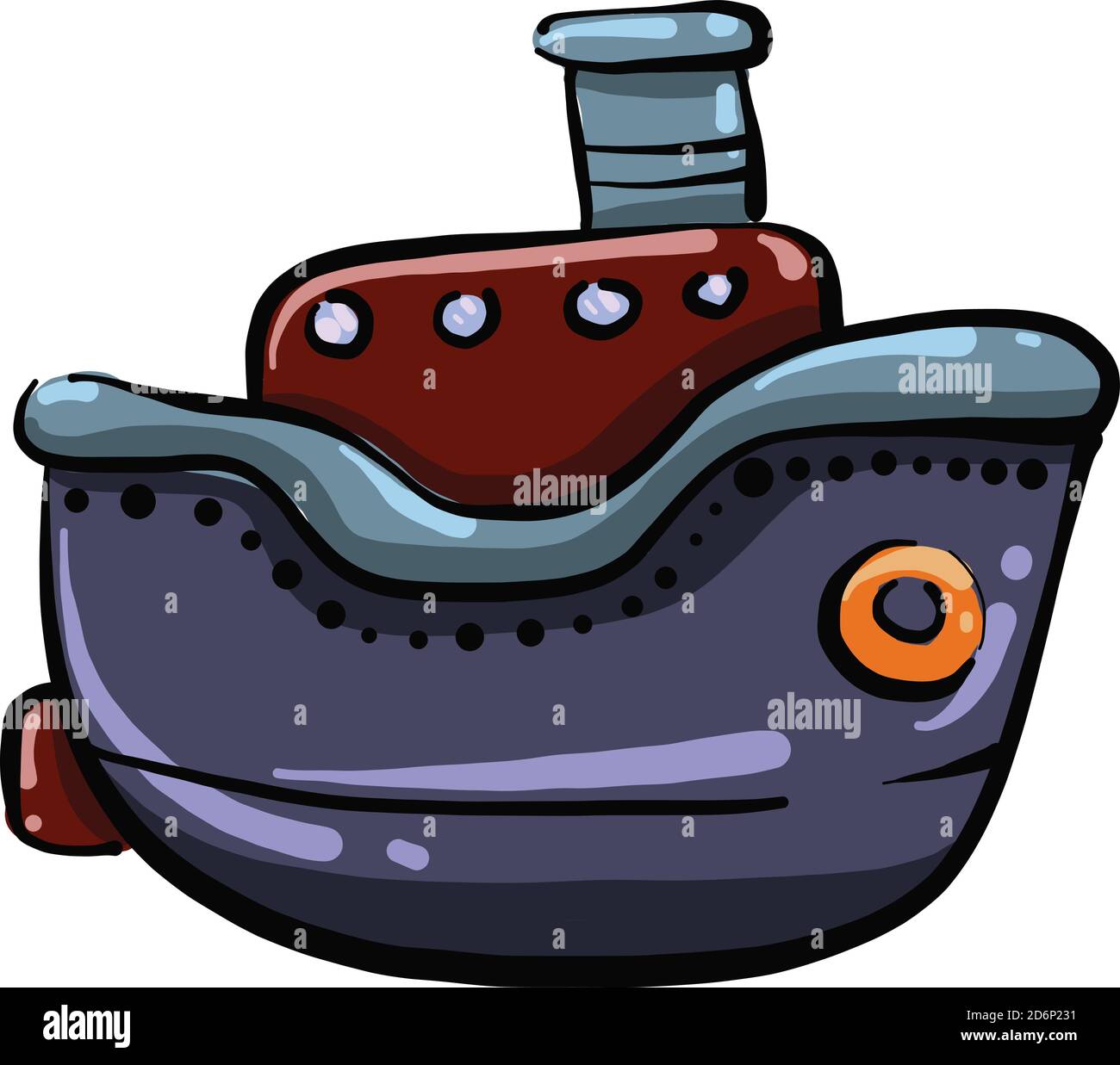 Vecchia nave, illustrazione, vettore su sfondo bianco Illustrazione Vettoriale