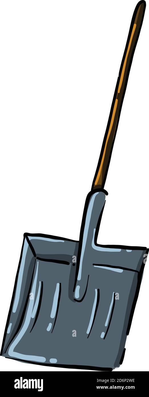 Paletta da neve, illustrazione, vettore su sfondo bianco Illustrazione Vettoriale