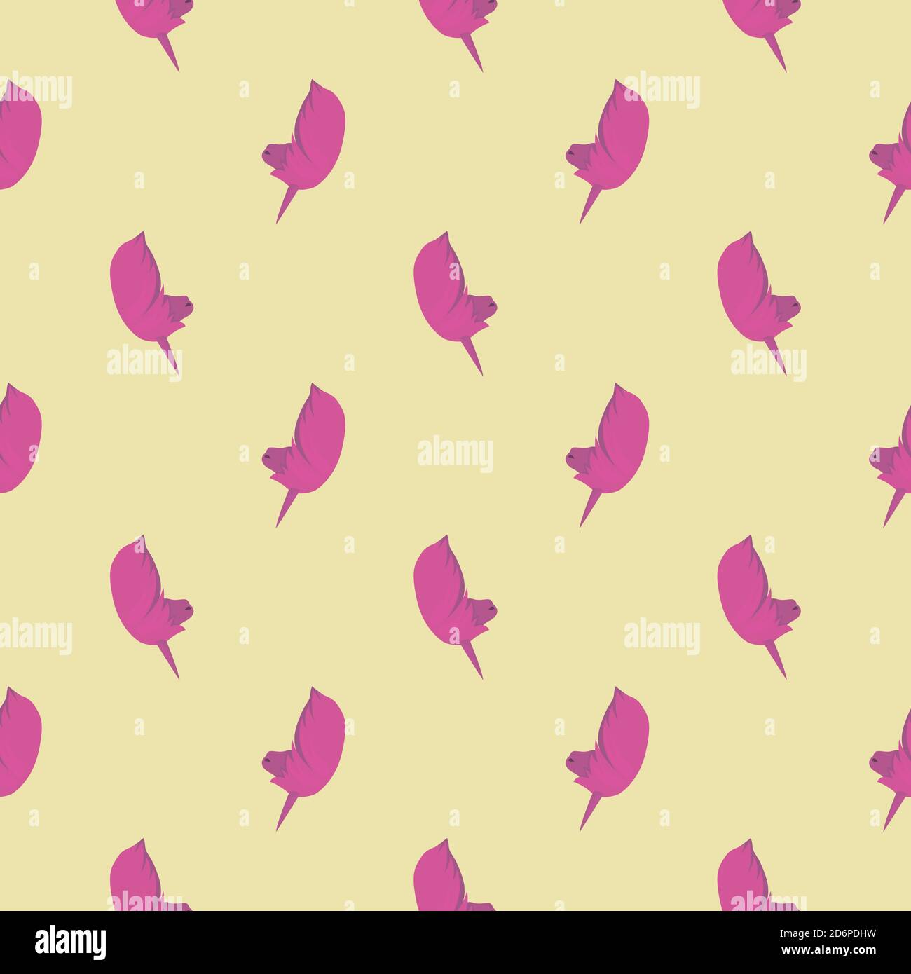 Testa unicorno rosa, motivo senza cuciture su sfondo pastello. Illustrazione Vettoriale