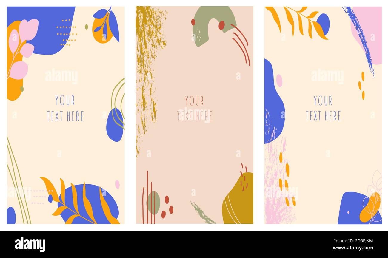 Sfondo disegnato a mano con forme astratte Illustrazione Vettoriale