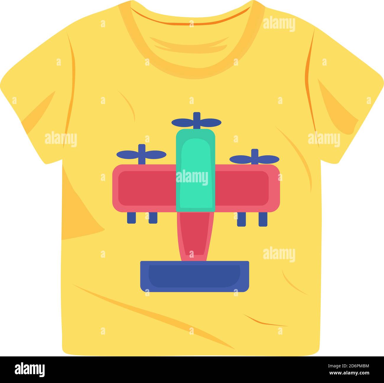 Tshirt, illustrazione, vettore su sfondo bianco. Illustrazione Vettoriale