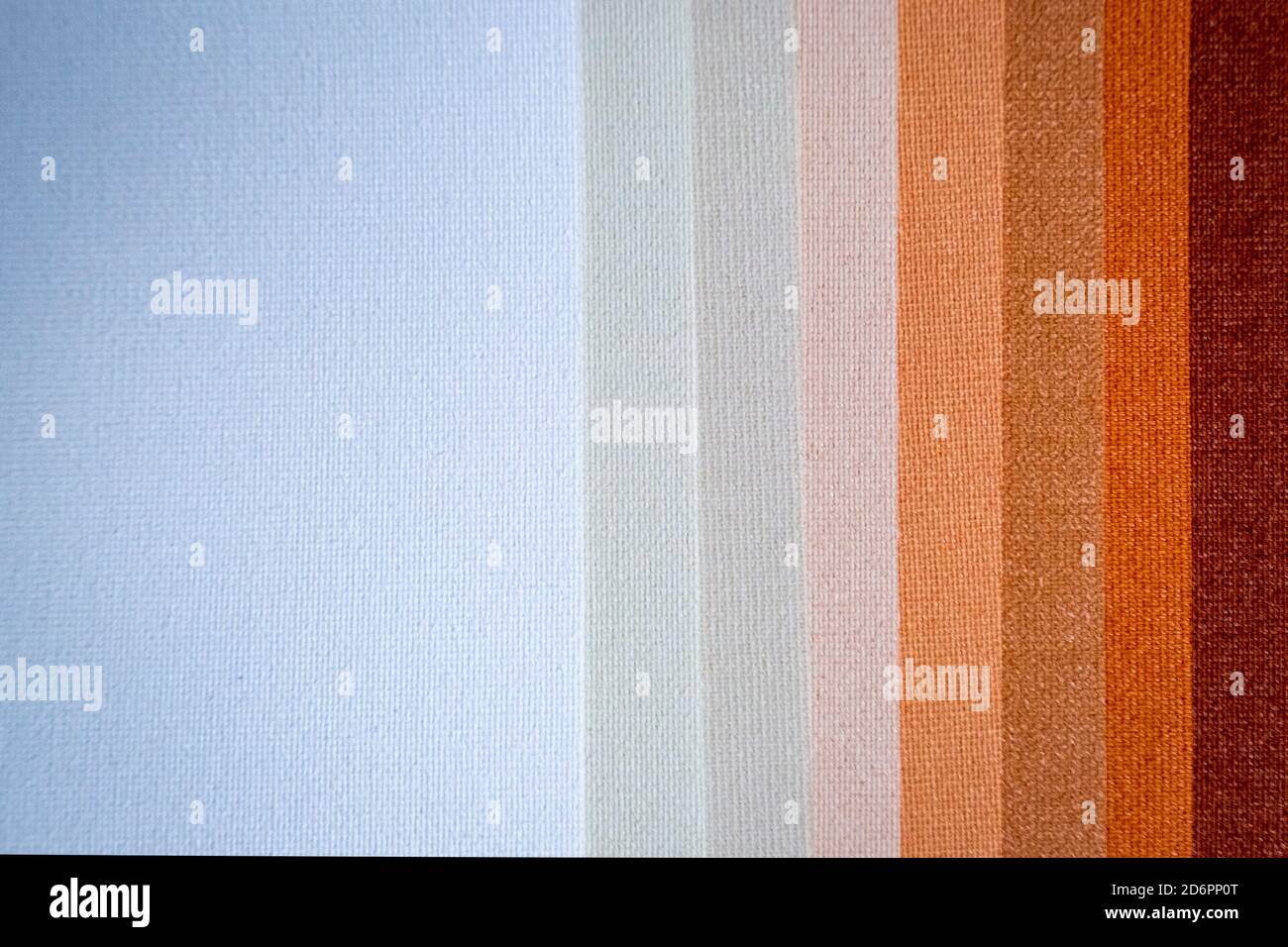 Vari campioni di tessuto colorato. Foto Stock
