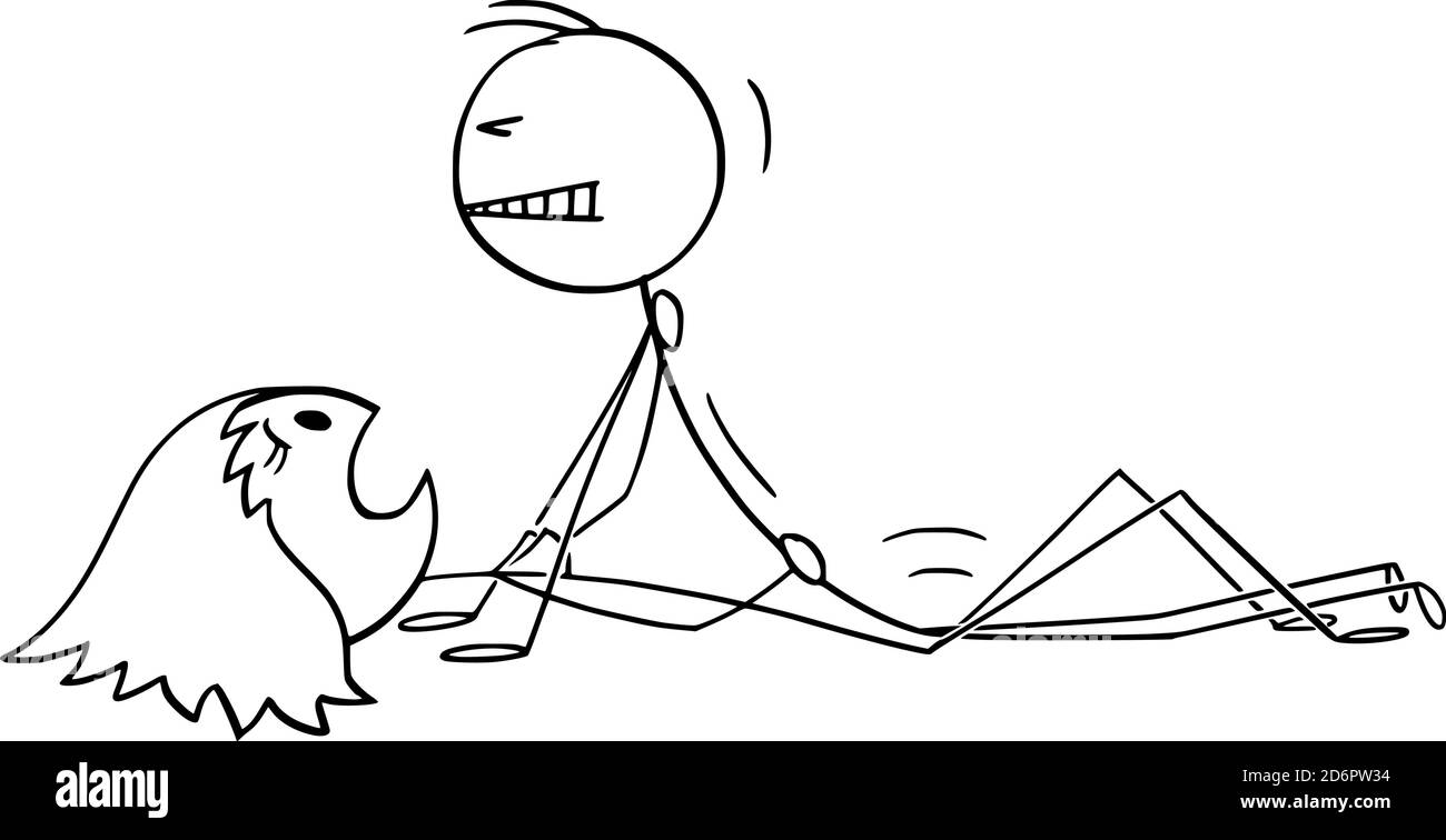 Figura del cartoon vettoriale di figura del bastone di Kama Sutra posizione sessuale o posa del sesso, amore tra l'uomo e la coppia di donne. Illustrazione Vettoriale