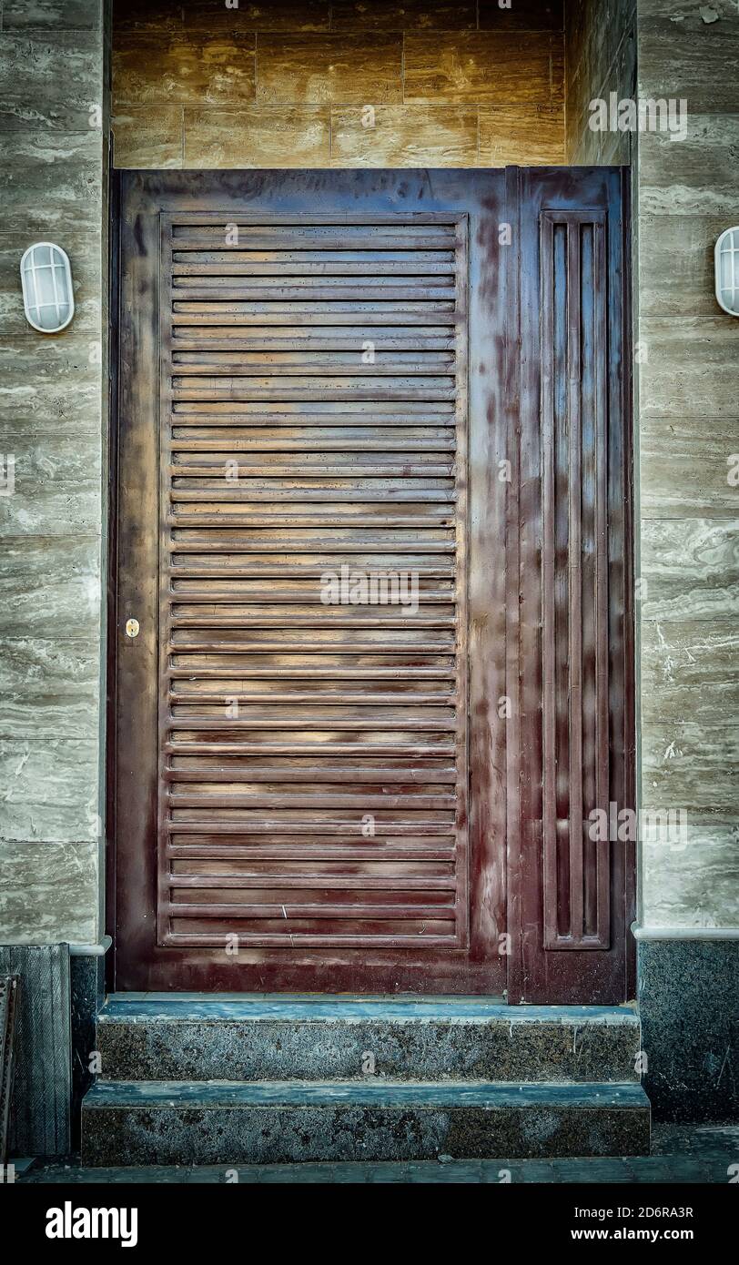 Saudi porta-rustico ombra HDR Foto Stock