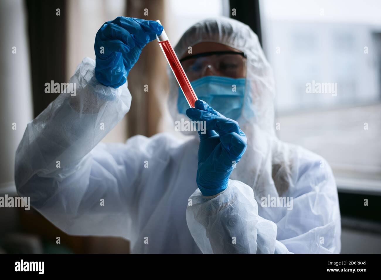 Laboratorio di scienze mediche. Concetto di ricerca su virus e batteri Foto Stock