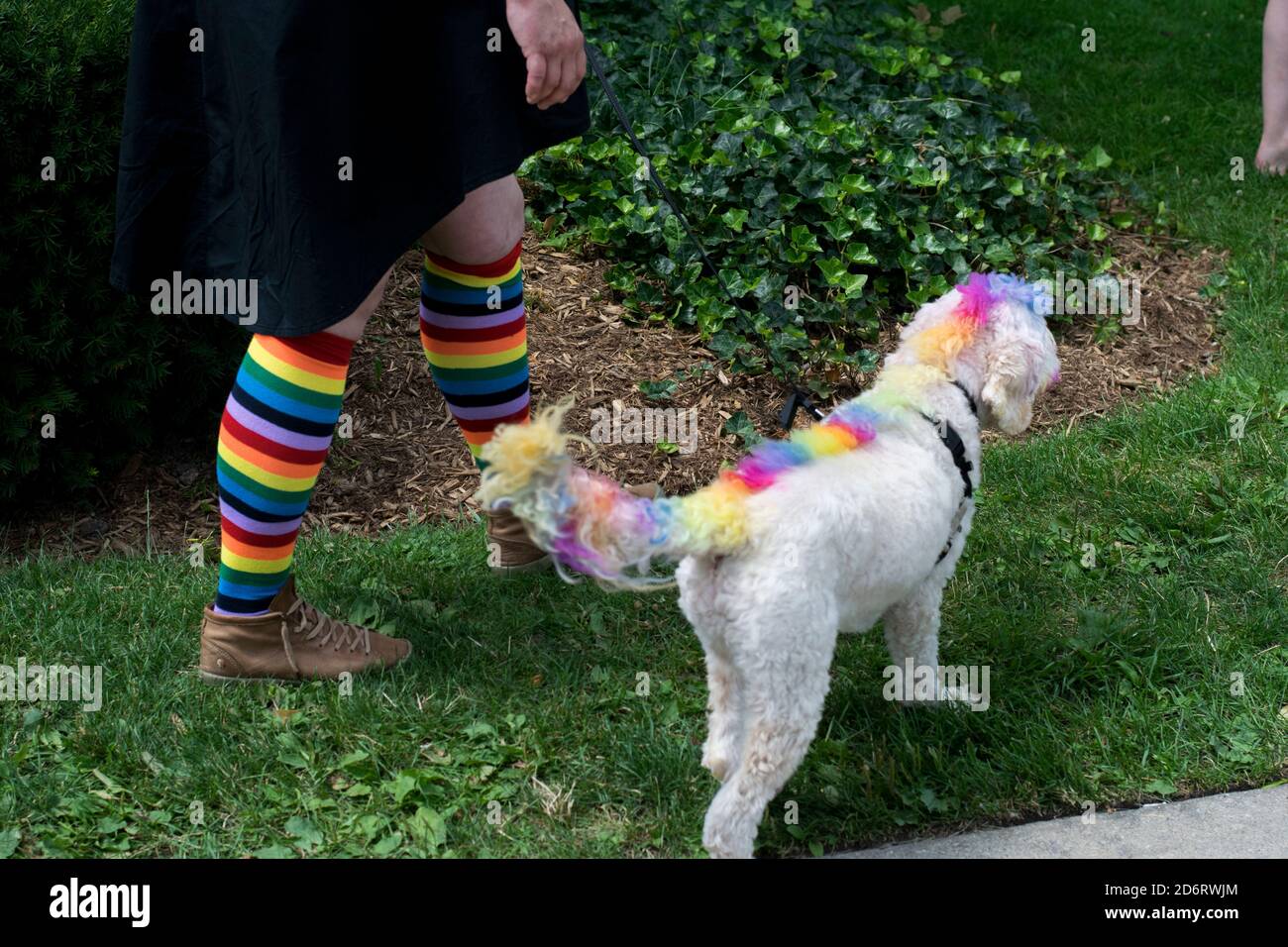 L'annuale Pride Parade Festival a Londra, Ontario, nel 2018 E 2019 a piedi dalla Fiera Occidentale a Victoria Park A Londra, Ontario Canada Foto Stock