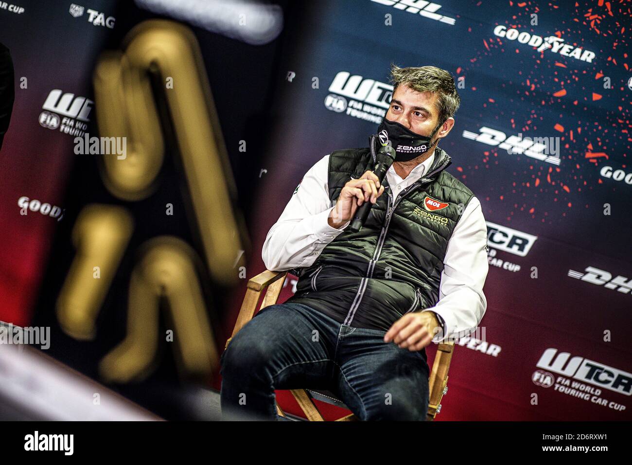 Oldizs Bence (hun), Zengo Motorsport, Cupra Leon Competicion TCR, ritratto, conferenza stampa durante la gara FIA WTCR 2020 di Ungheria, 4° round di t Foto Stock