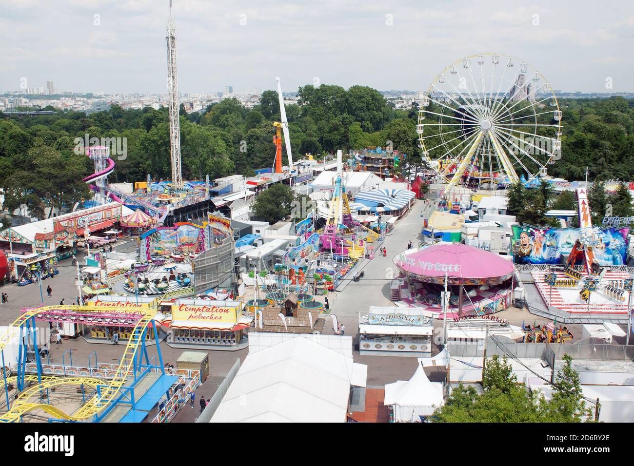 Fiera del Trono a Parigi : vista dall'alto Foto Stock