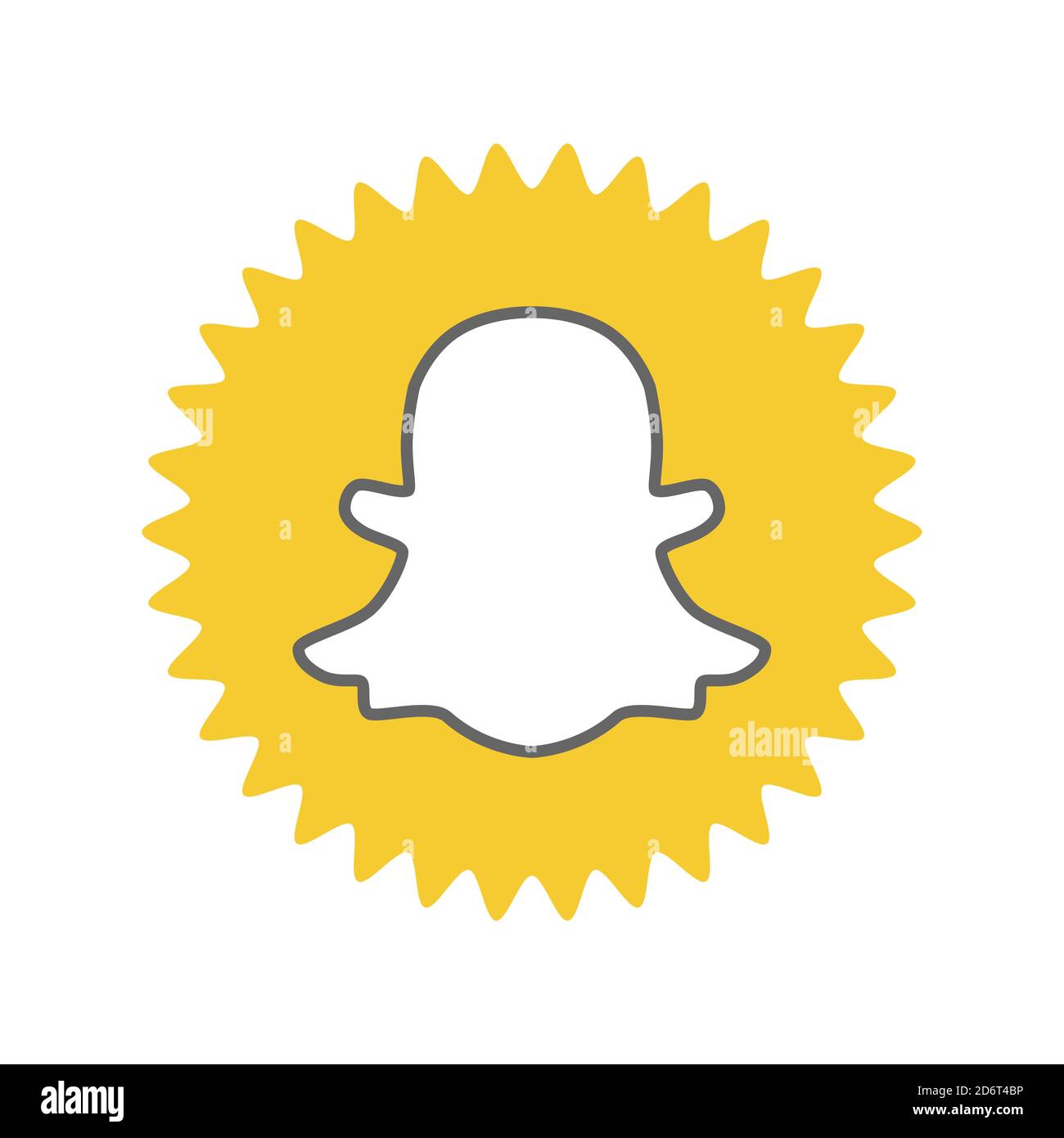 L'applicazione Snapchat è una popolare applicazione di social networking per la condivisione di foto. Logo Snapchat . Kharkiv, Ucraina - Giugno, 2020 Foto Stock