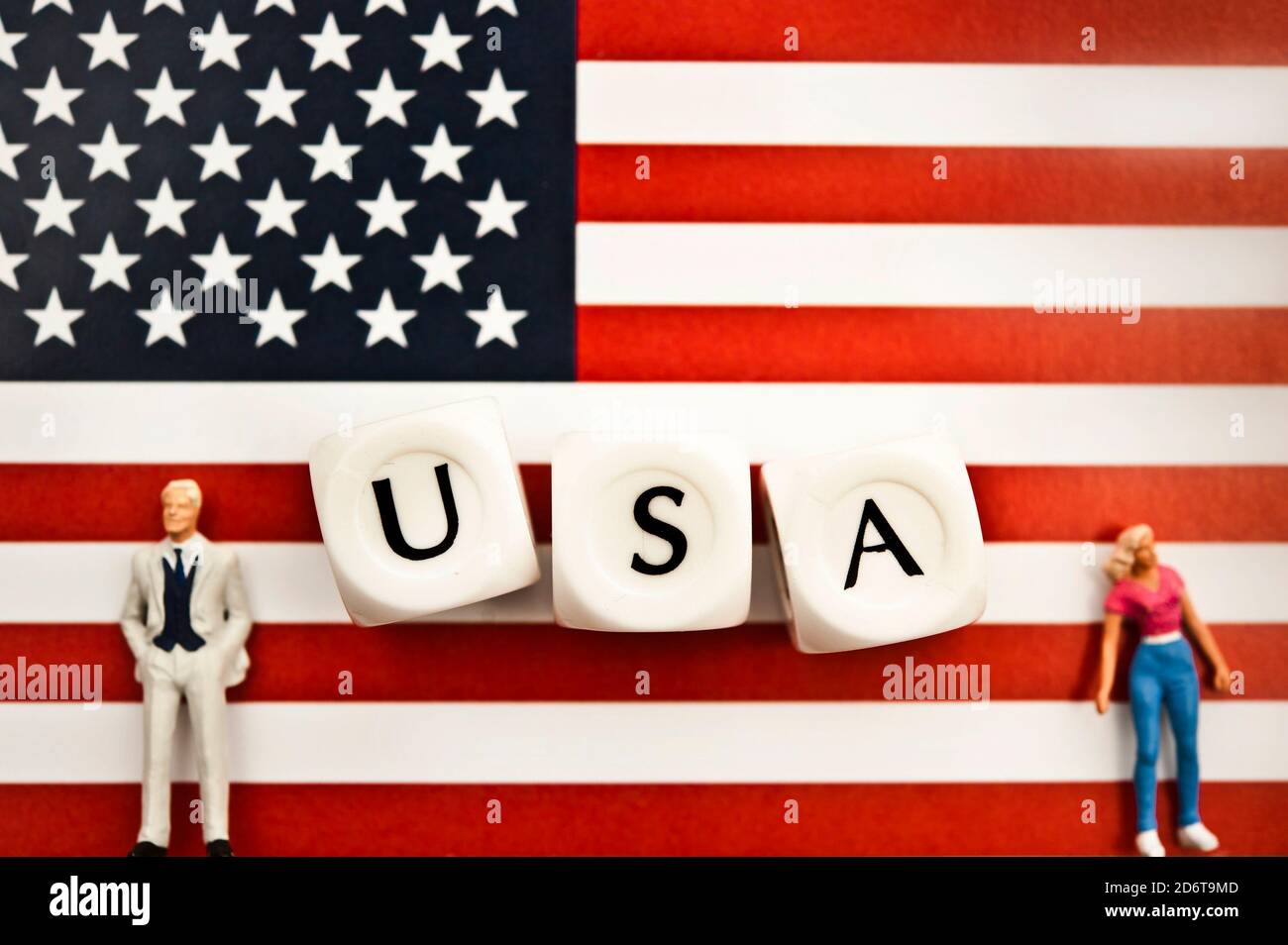 Concetto per noi il popolo USA costituzione e le elezioni presidenziali 2020 Foto Stock