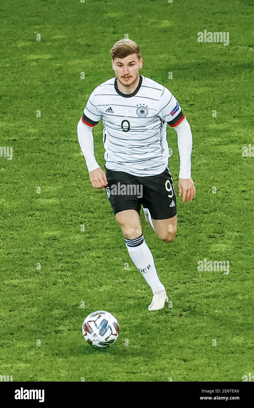 Timo Werner (Gernany) corre con la palla, calcio Germania vs Susisse Foto Stock