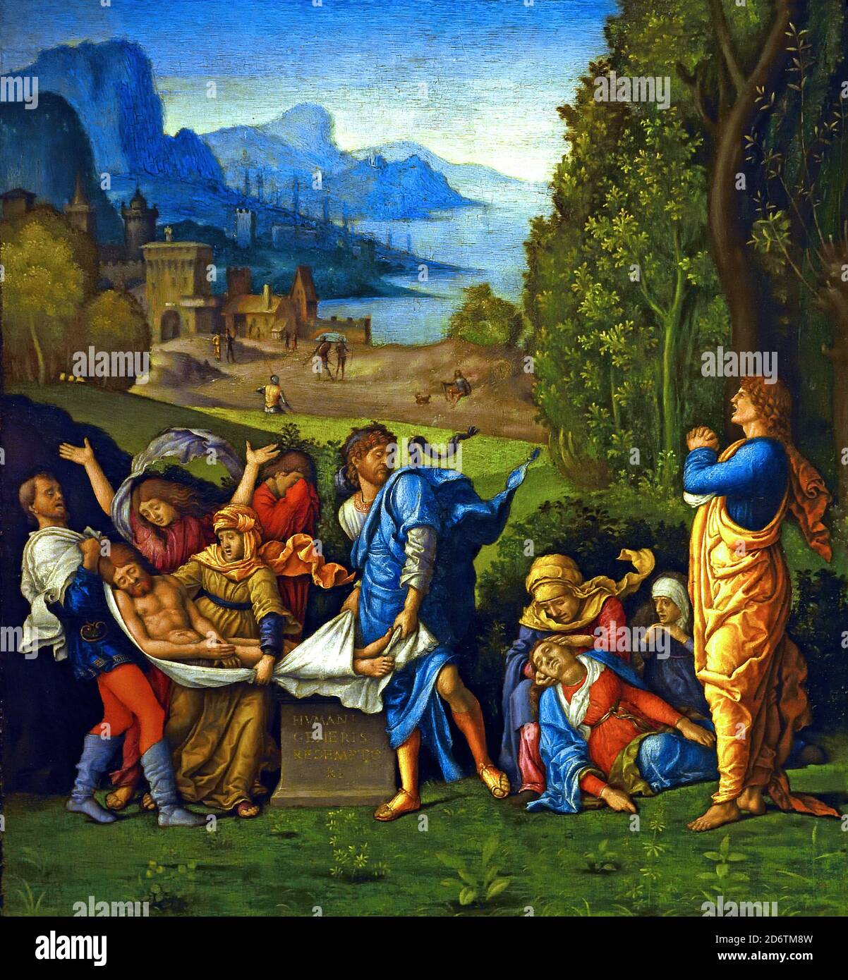 L'Entombment 1500-1510 di Andrea Mantegna, 1431-1506, Italia, Italiano, (seguace ?) Foto Stock