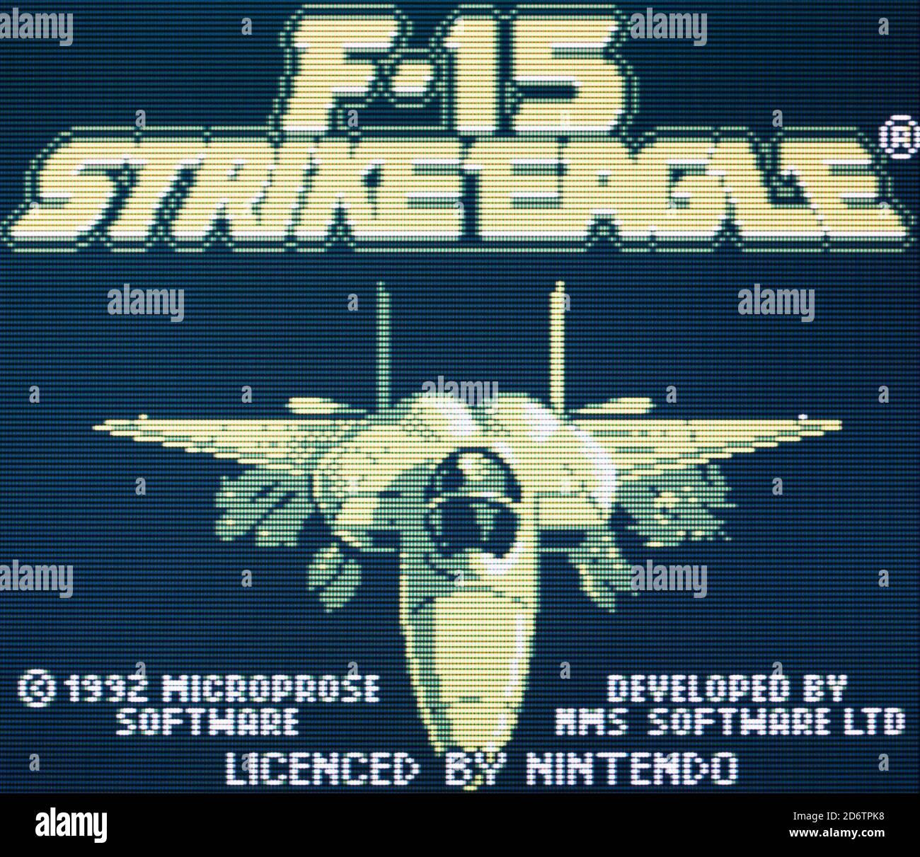 F-15 Strike Eagle - Nintendo Gameboy Videogame - uso editoriale solo Foto Stock