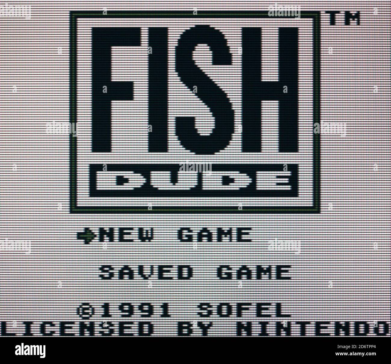 Fish Dude - Nintendo Gameboy Videogame - solo per uso editoriale Foto Stock