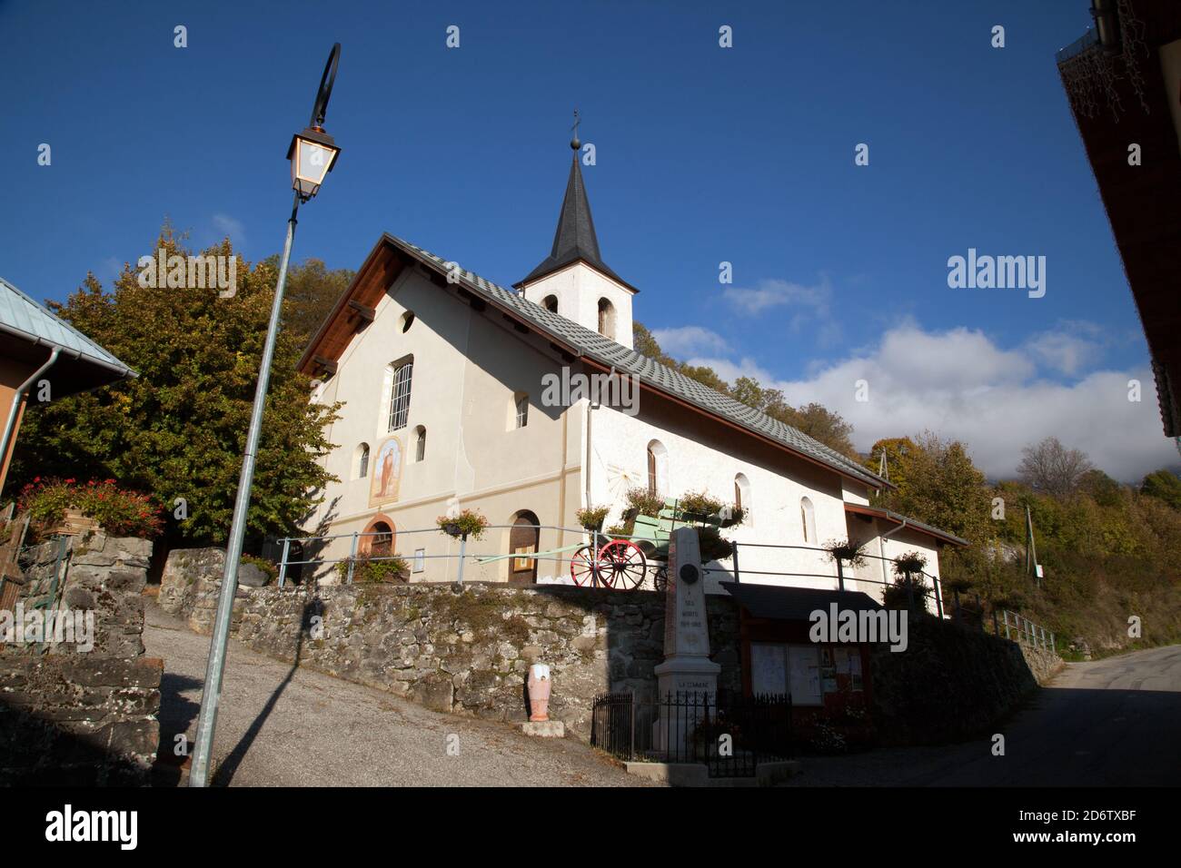 Montaimont in Maurienne Savoia : la chiesa Foto Stock