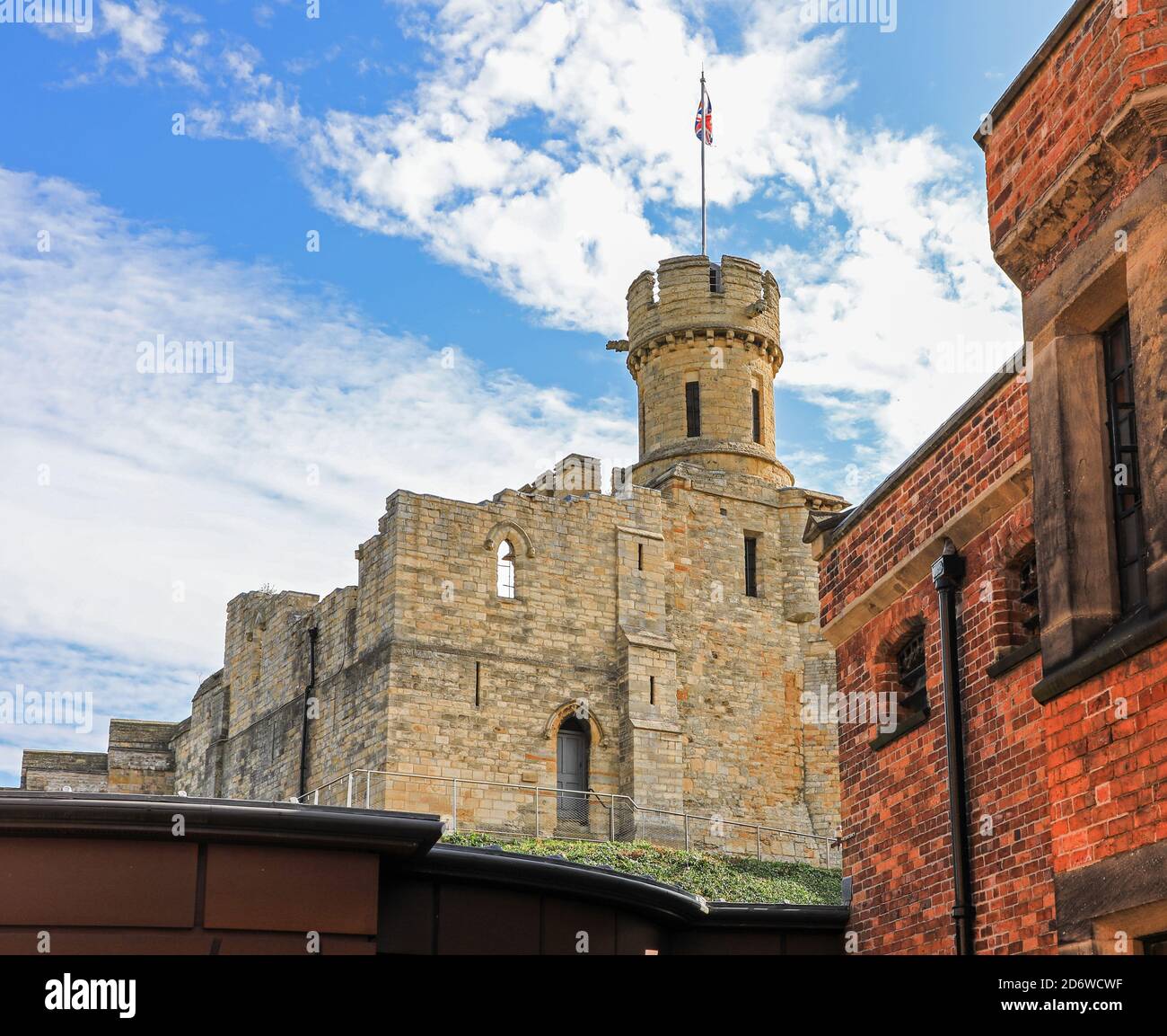 The Observatory Tower, Lincoln Castle, City of Lincoln, Lincolnshire, England, UK Foto Stock