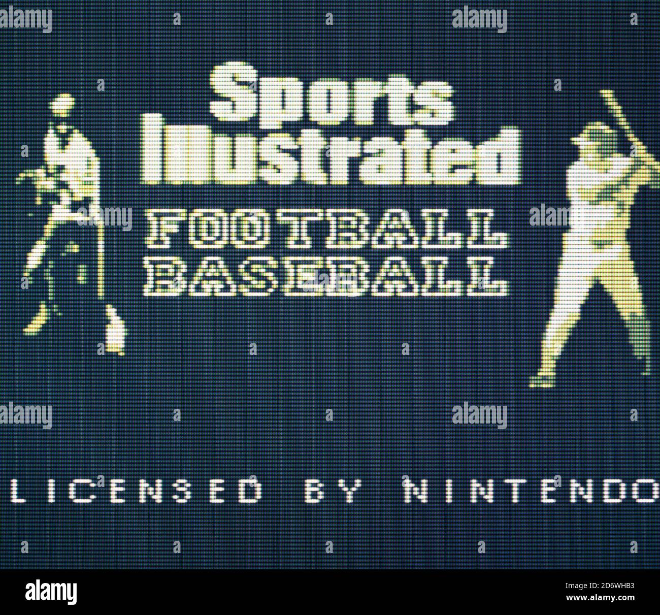 Sport Calcio illustrato Baseball - Nintendo Gameboy Videogame - Editoriale utilizzare solo Foto Stock