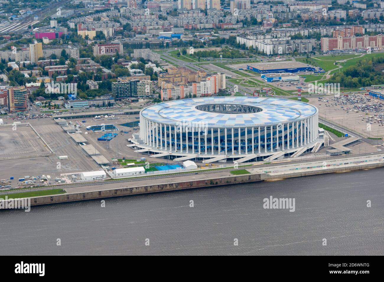 Nizhny Novgorod Stadium vista dall'alto. Coppa del mondo FIFA in Russia  Foto stock - Alamy