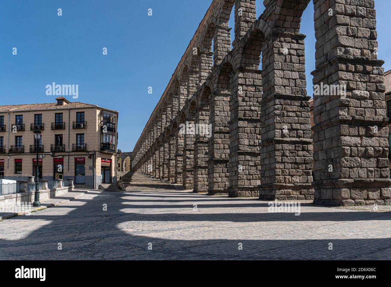 Le aquae la città di Segovia, Spagna Foto Stock