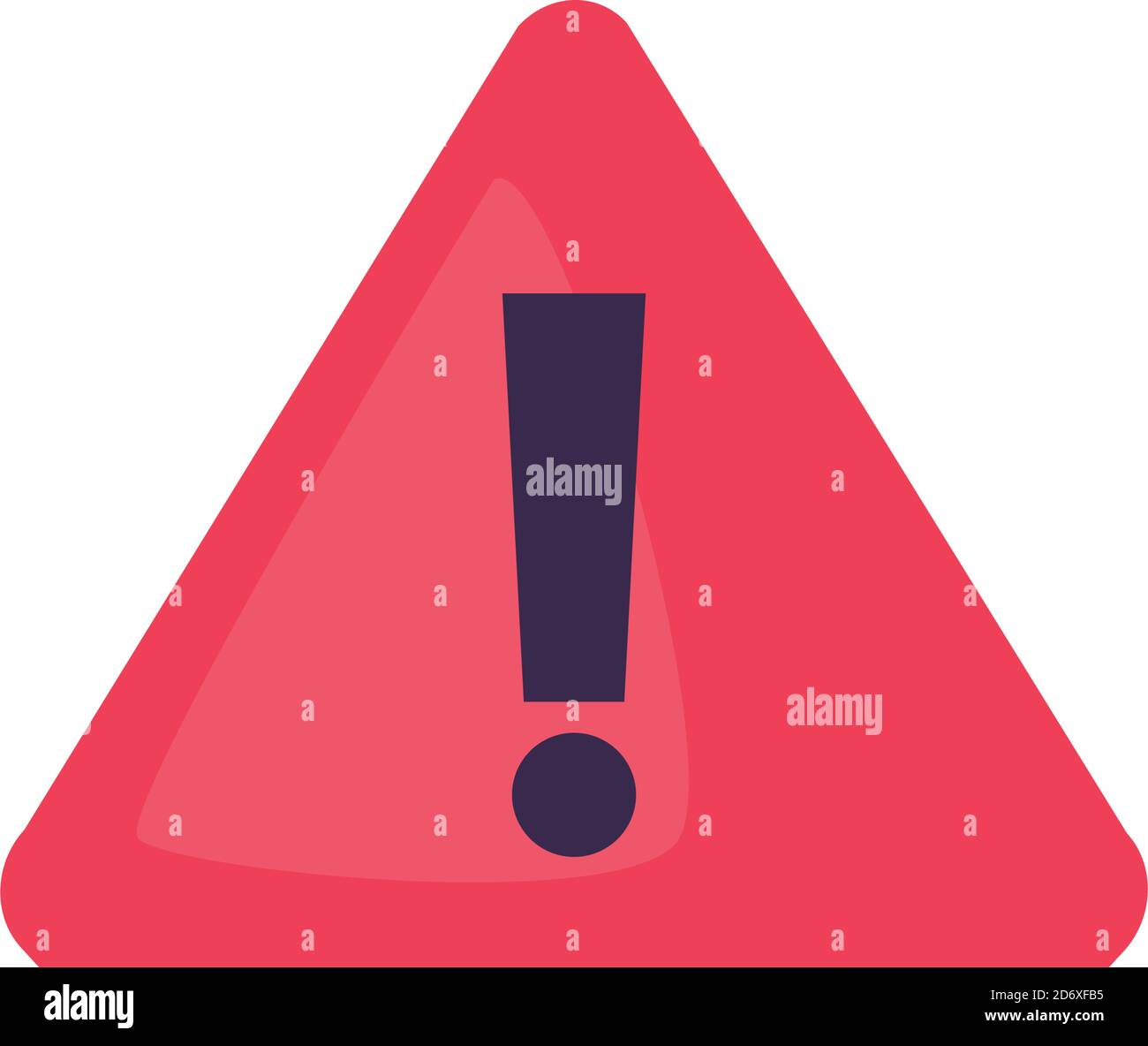Triangolo di allarme design a icone piatto, emergenza salvataggio reparto 911 pericolo aiuto sicurezza e aiuto tema illustrazione vettoriale Illustrazione Vettoriale
