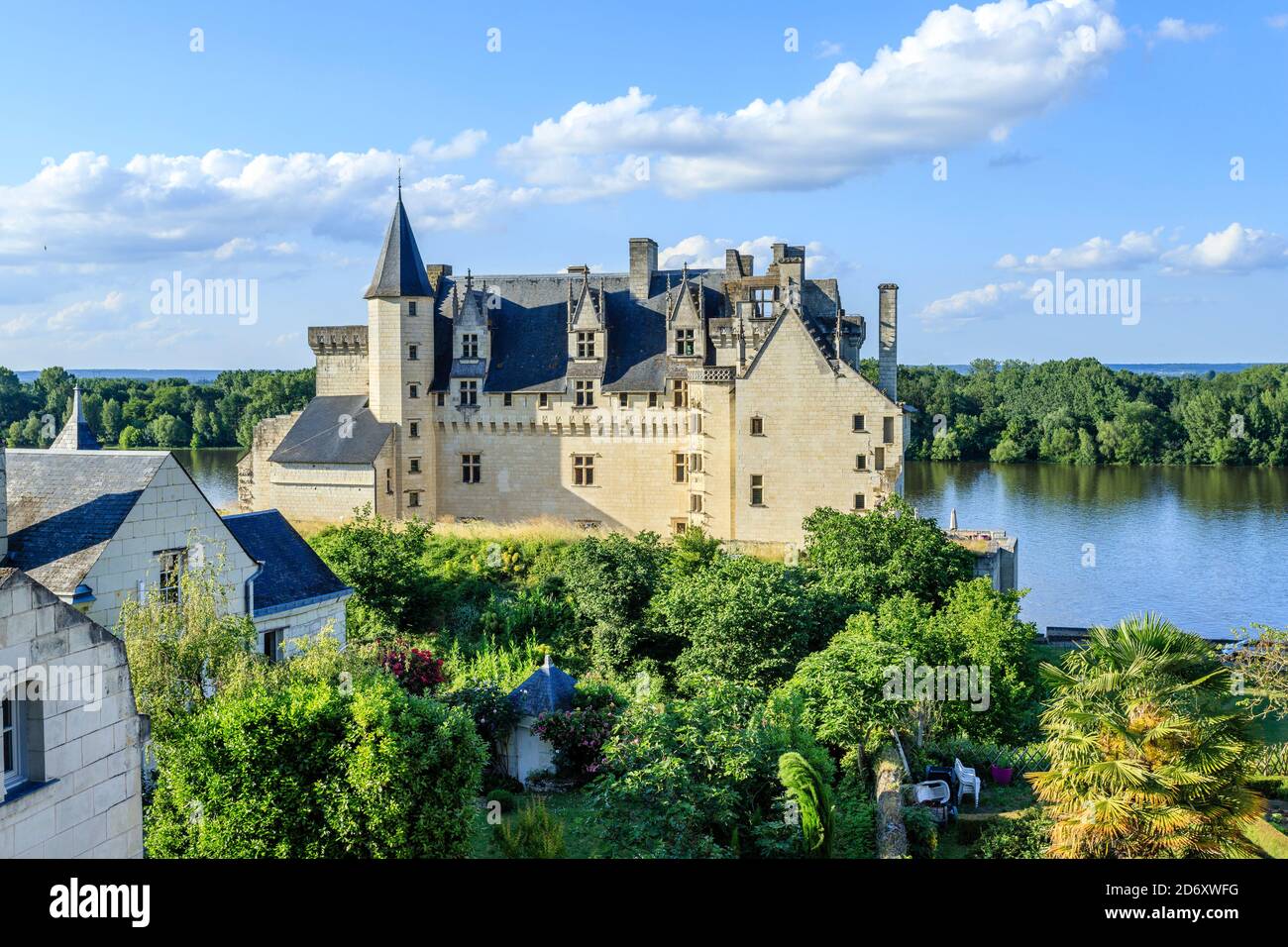 Francia, Maine et Loire, Parco Naturale Regionale della Loira Anjou Touraine, Valle della Loira Patrimonio Mondiale dell'UNESCO, Montsoreau, etichettato Les Plus Bea Foto Stock
