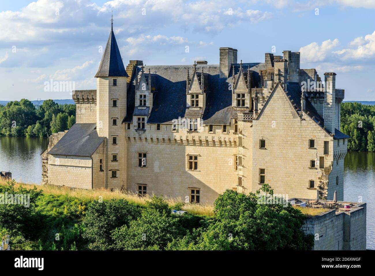 Francia, Maine et Loire, Parco Naturale Regionale della Loira Anjou Touraine, Valle della Loira Patrimonio Mondiale dell'UNESCO, Montsoreau, etichettato Les Plus Bea Foto Stock