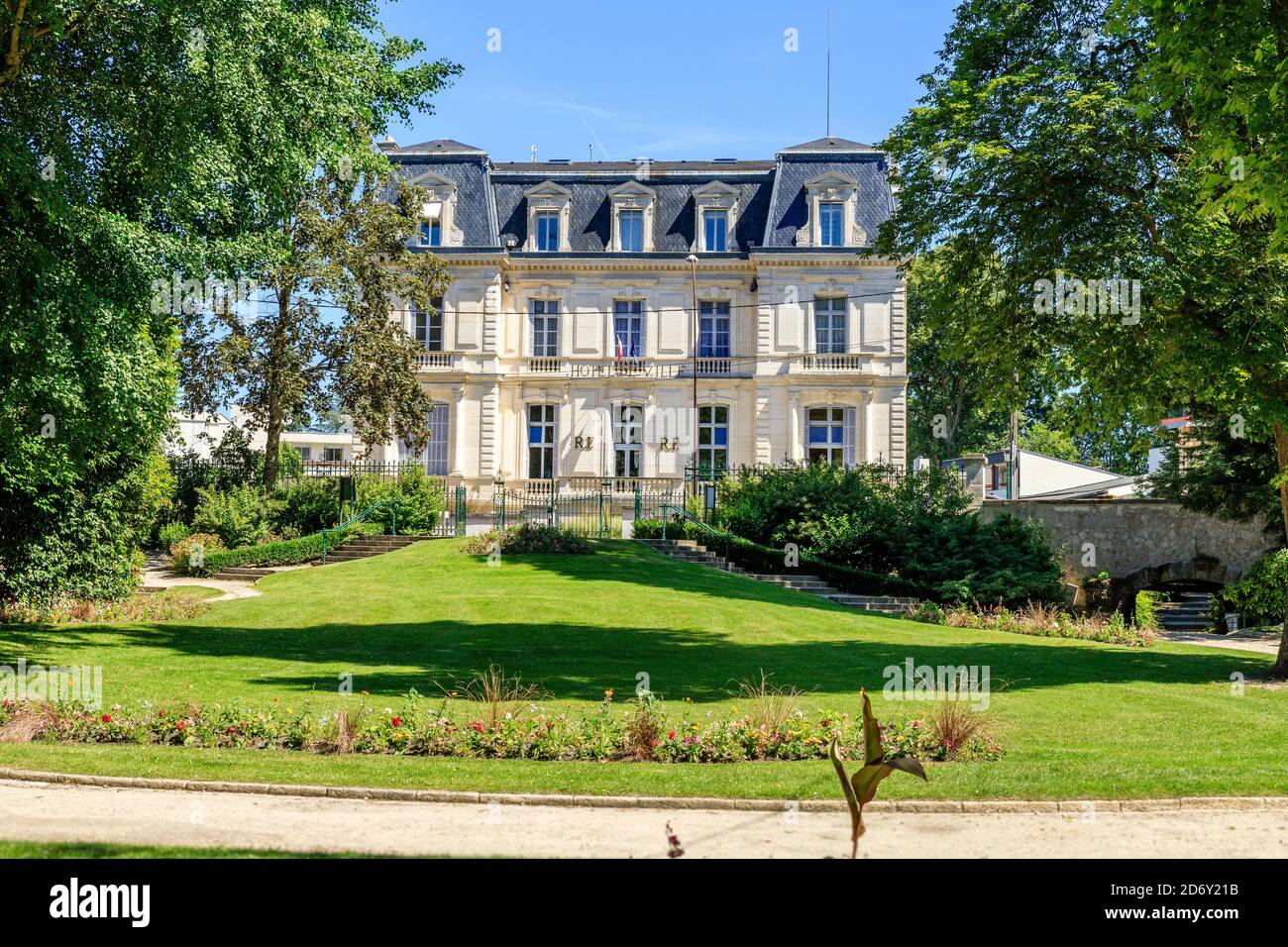 Francia, Loir et Cher, Sologne, Romorantin Lanthenay, Municipio // Francia, Loir-et-Cher (41), Sologne, Romorantin-Lanthenay, hôtel de Ville Foto Stock