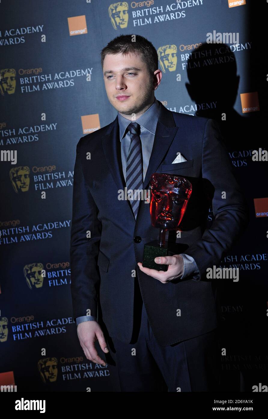 Ben Drew (piano B) partecipa a una conferenza stampa per annunciare i candidati al Premio Orange Wednesday Rising Star BAFTA, al BAFTA di Piccadilly, nel centro di Londra. Foto Stock