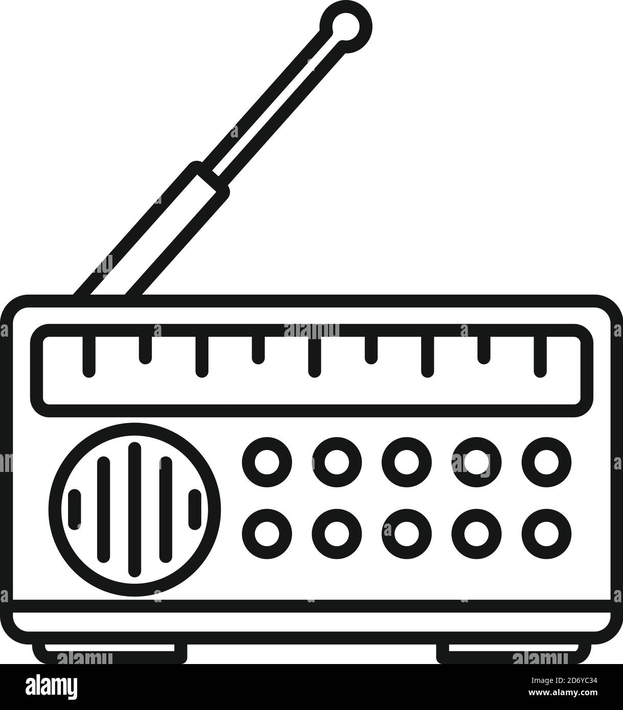 Icona delle notizie false della radio. Profilo radio falso vettore di  notizie icona per il web design isolato su sfondo bianco Immagine e  Vettoriale - Alamy