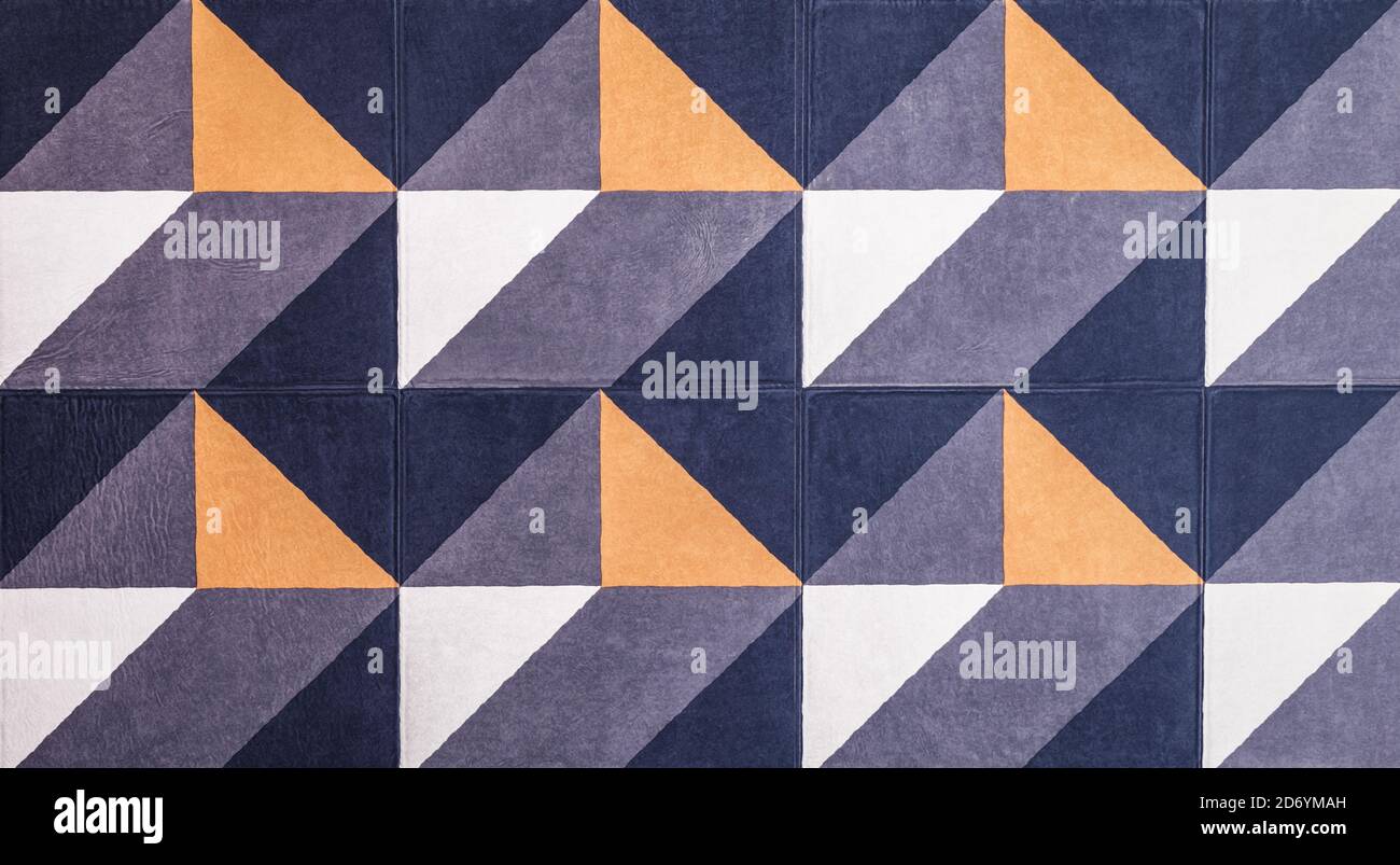 Sfondo con motivo a triangolo geometrico senza cuciture. Foto Stock