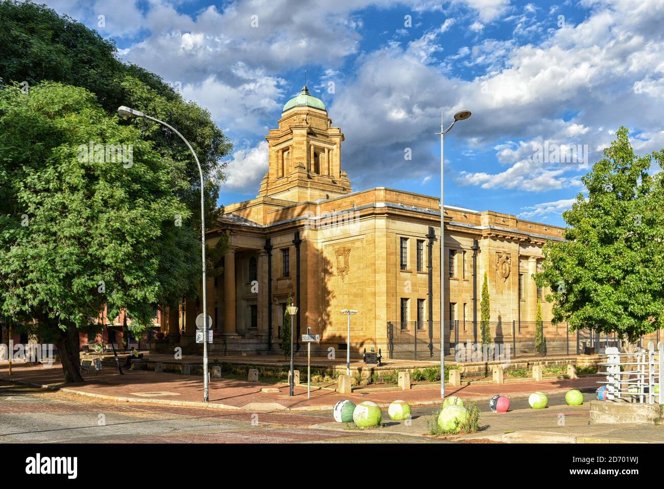 Edifici storici a Bloemfontein, Sud Africa Foto Stock