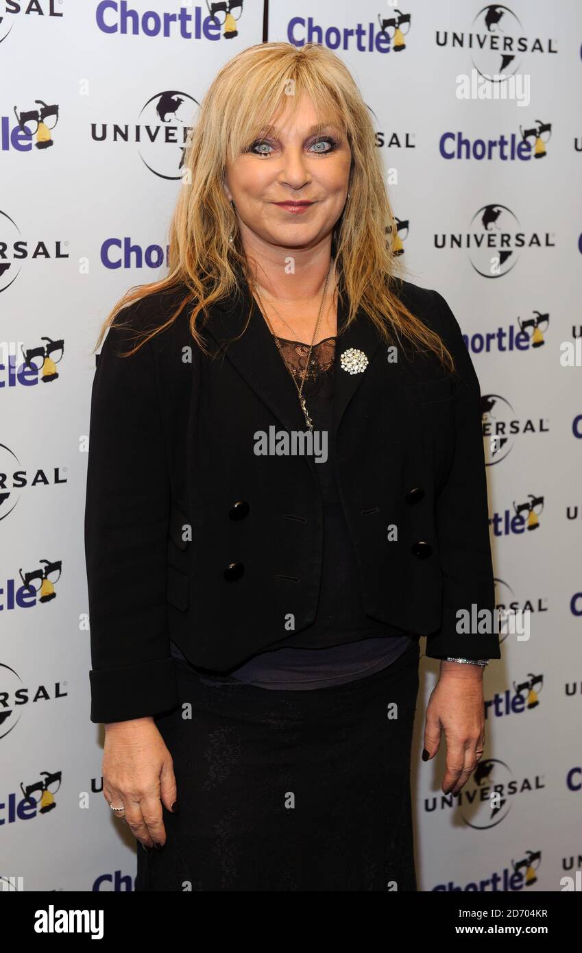 Helen Lederer arriva al Chortle Comedy Awards, al Cafe de Paris, nel centro di Londra Foto Stock